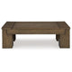 Ashley Wain Lift Top Cocktail Coffee Table | 54’’ Rustic Brown Solid Wood BM327374