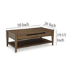 Ashley Howie Cocktail Coffee Table | 2 Large Drawers | 50’’ Rustic Brown Wood BM327375