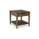 Ashley Howie Side End Table | Drawer and Shelf | Rectangular 26" Brown Wood