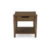 Ashley Howie Side End Table | Drawer and Shelf | Rectangular 26’’ Brown Wood BM327376