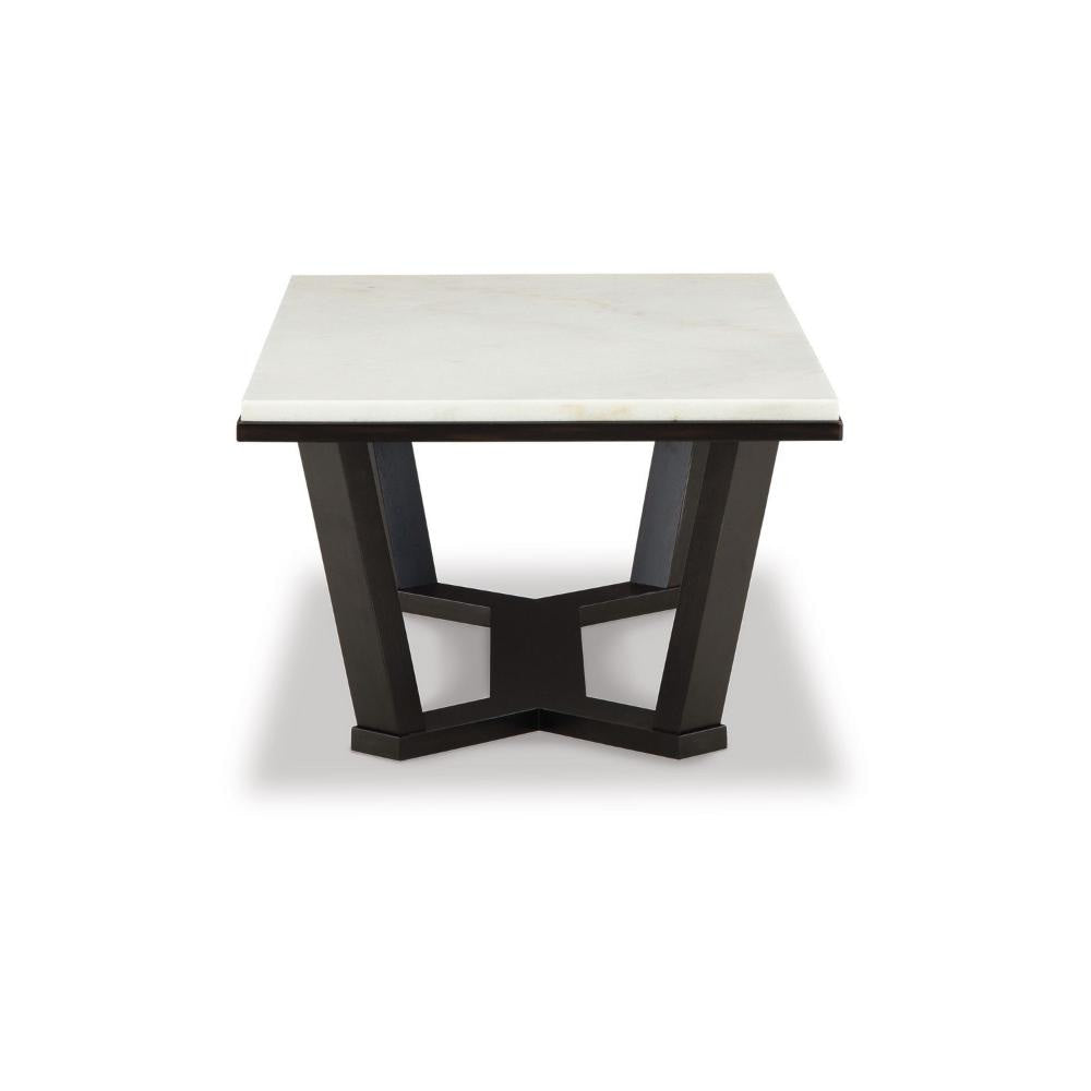Ashley Fana Cocktail Coffee Table | Marble | Rectangular 48’’ Espresso Brown BM327377
