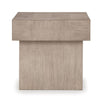 Ashley Laina Side End Table | Light Grayish Brown Hardwood | Square 26’’ BM327389