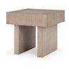Ashley Laina Side End Table | Light Grayish Brown Hardwood | Square 26’’ BM327389