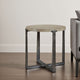 Ashley Dalen Side End Table | Round Gray Oak Veneer Top | Metal Base | 24"