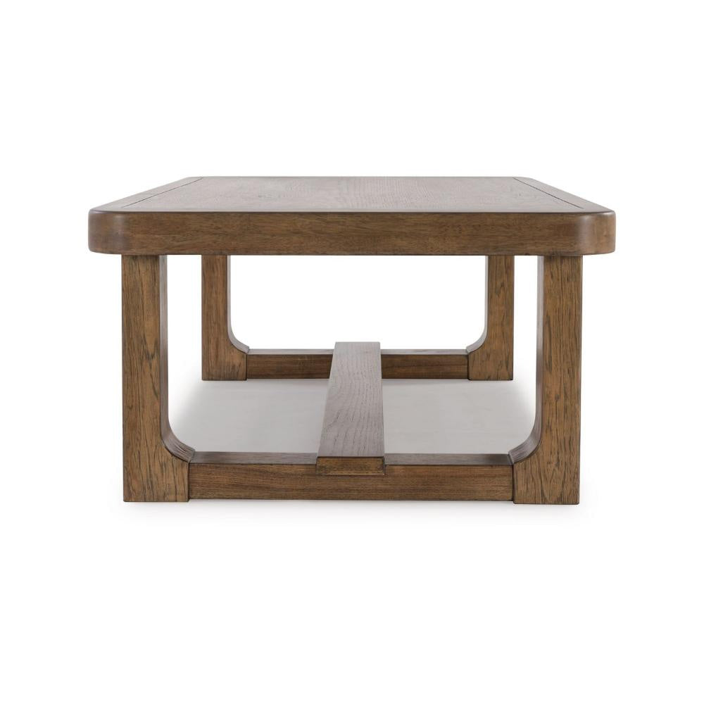 Ashley Cabal Coffee Table | Light Brown Hardwood Frame | Rectangular 34’’ BM327398