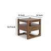Ashley Cabal Square Side End Table | Drawer | Shelf | Light Brown Wood | 24’’ BM327399
