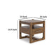 Ashley Cabal Square Side End Table | Drawer | Shelf | Light Brown Wood | 24’’ BM327399