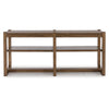 Ashley Cabal Sofa Table | Open Shelf | Light Brown Wood | Rectangular 65’’ BM327400