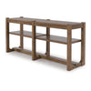 Ashley Cabal Sofa Table | Open Shelf | Light Brown Wood | Rectangular 65’’ BM327400