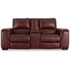 Ashley Sanco Power Recliner Loveseat | USB | Red Brown Grain Leather | 84’’ BM327404