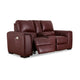 Ashley Sanco Power Recliner Loveseat | USB | Red Brown Grain Leather | 84’’ BM327404