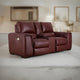 Ashley Sanco Power Recliner Loveseat | USB | Red Brown Grain Leather | 84"