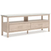 Ashley Mooran Large TV Media Console | Shelf | 2 Drawers | Brown Beige | 71’’ BM327408