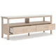 Ashley Mooran Large TV Media Console | Shelf | 2 Drawers | Brown Beige | 71’’ BM327408