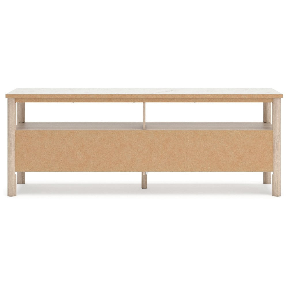 Ashley Mooran Large TV Media Console | Shelf | 2 Drawers | Brown Beige | 71’’ BM327408