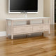 Ashley Mooran Large TV Media Console | Shelf | 2 Drawers | Brown Beige | 71"
