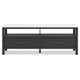 Ashley Mooran Large TV Media Console | Shelf | 2 Drawers | Black | White 71’’ BM327409