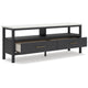 Ashley Mooran Large TV Media Console | Shelf | 2 Drawers | Black | White 71’’ BM327409