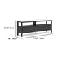 Ashley Mooran Large TV Media Console | Shelf | 2 Drawers | Black | White 71’’ BM327409