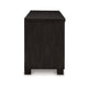 Ashley Galli Large TV Media Console | 2 Drawers | 4 Shelf | Black Wood | 80’’ BM327416