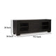 Ashley Galli Large TV Media Console | 2 Drawers | 4 Shelf | Black Wood | 80’’ BM327416