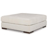 Ashley Lynde Oversized Accent Ottoman | White Polyester | Foam Cushion | 51’’ BM327419