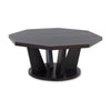 Ashley Chloe Cocktail Coffee Table | 40" Octagon Dark Espresso Brown Wood