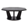 Ashley Chloe Cocktail Coffee Table | 40’’ Octagon Dark Espresso Brown Wood BM327420