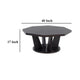 Ashley Chloe Cocktail Coffee Table | 40’’ Octagon Dark Espresso Brown Wood BM327420