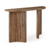Ashley Anny Sofa Console Table | Curved Plinth Base | 52" Brown Oak Wood