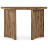 Ashley Anny Sofa Console Table | Curved Plinth Base | 52’’ Brown Oak Wood BM327430