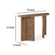 Ashley Anny Sofa Console Table | Curved Plinth Base | 52’’ Brown Oak Wood BM327430