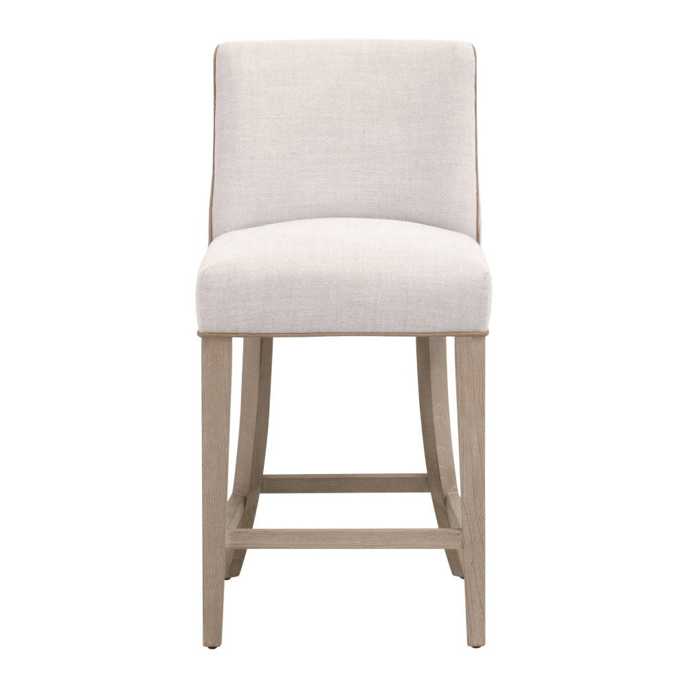 Ray Counter Height Chair 2 Tone Design Solid Ash Wood Natural Gray BM327444