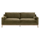 Kit Sofa 86 Inch Smooth Textured Design Oak Wood Brown Finish BM327448
