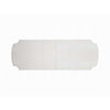 Antoine Dining Table, Carved Double Pedestal, 94-136 Inch, Pearl White