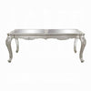 Bowe Dining Table 80-96 Inch Mirrored Classic Champagne Silver Wood BM327549