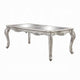 Bowe Dining Table 80-96 Inch Mirrored Classic Champagne Silver Wood BM327549