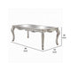 Bowe Dining Table 80-96 Inch Mirrored Classic Champagne Silver Wood BM327549