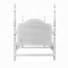 Auri Twin 4 Poster Princess Bed Classic Arched Headboard White Wood