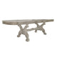 Ally Dining Table, Double Pedestal Base, Bone White Wood, 94-136 Inch