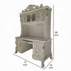 Ally Computer Desk and Hutch Victorian Classic Bone White 88 Inch BM327570