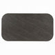 Kyna Dining Table Gray 82 Inch Black Sintered Stone Rectangular Top BM327572