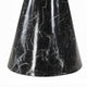 Olivia Dining Table Pedestal Base 48 Inch Round Black Faux Stone Top BM327576