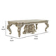 Mas Dining Table Classical Carved Design Champagne Gold 110 Inch BM327593