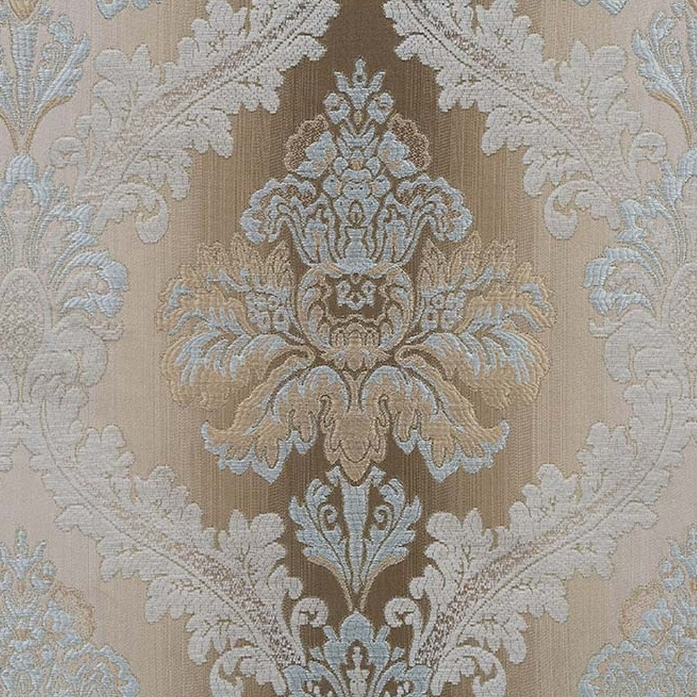 Esen Ornate Sofa 7 Accent Pillows Gold Tufted Brown Velvet 99 Inch BM327594