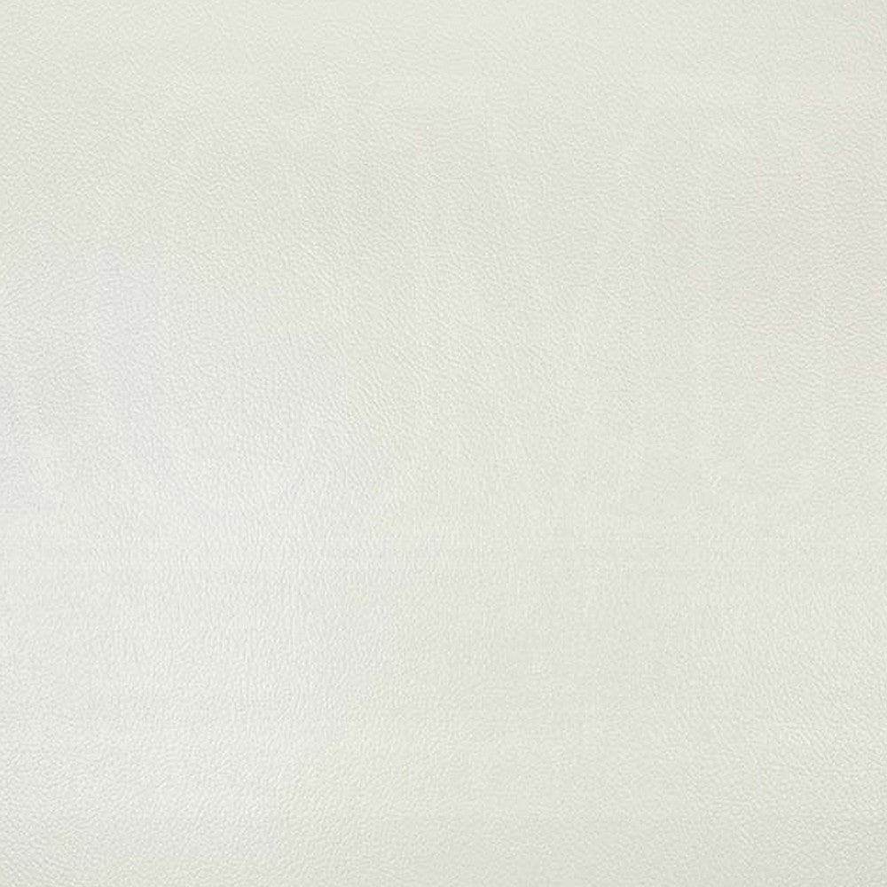 Rox Ornate Loveseat 7 Accent Pillows Tufted White Faux Leather BM327597