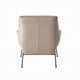 Quiza 2pc Set Accent Chair and Ottoman Khaki Top Grain Leather Metal BM327630