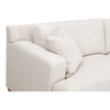 Dev Sofa 92 Inch 2 Square Throw Pillows Smooth Texture Snow White BM327643