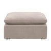 Lyra Ottoman 40 Inch Gray Smooth Texture Design Solid Birch Wood BM327645