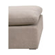 Lyra Ottoman 40 Inch Gray Smooth Texture Design Solid Birch Wood BM327645